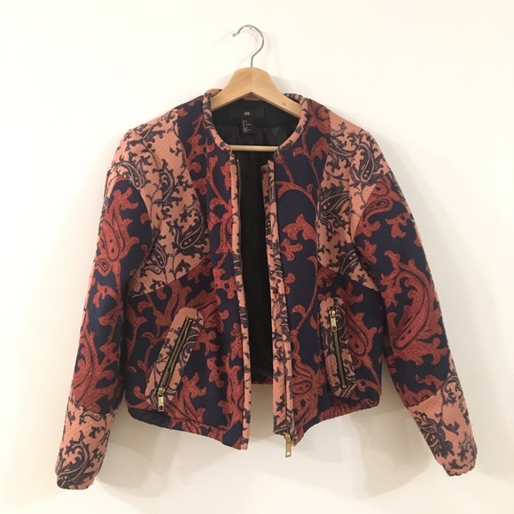 Bombers jacket H&M baroque pattern - Picture 4 of 5